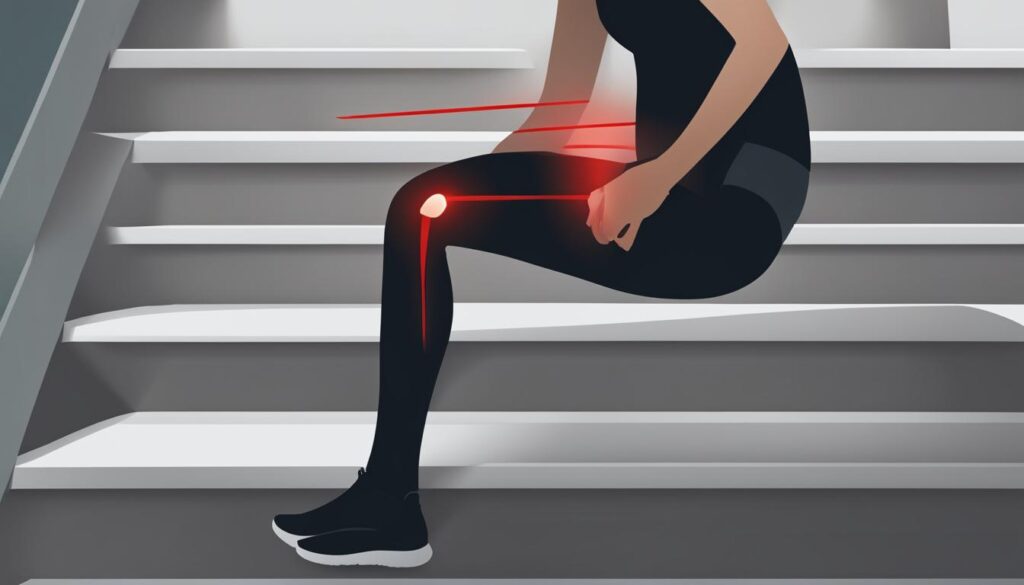 causes of knee pain when going down stairs