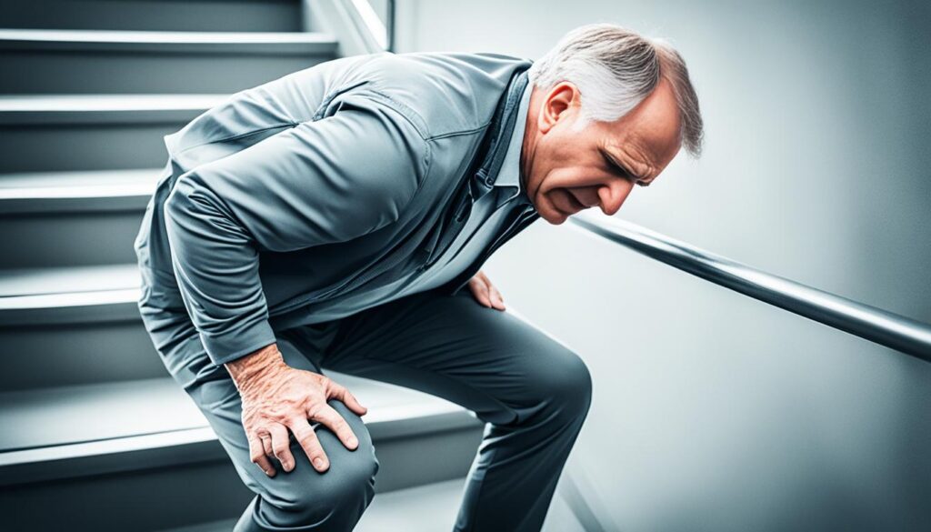 knee pain descending steps