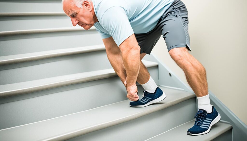 knee pain when climbing stairs