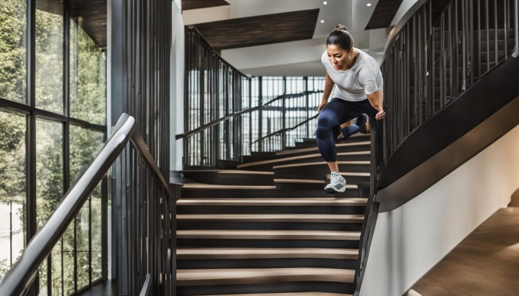 reduce knee pain on stairs