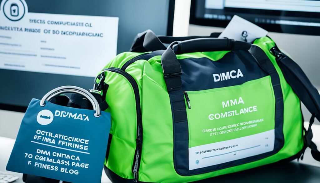 fitness blog DMCA compliance