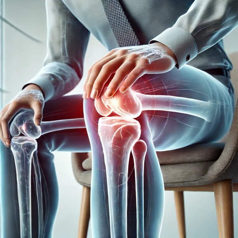 sore knee when sitting