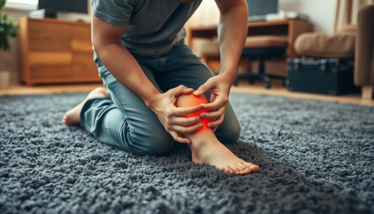 6. Knee pain when kneeling on carpet