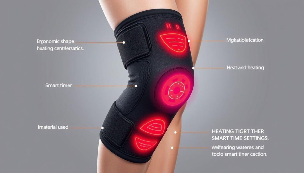Generate an image of the Smart Timer and Vibration Heating Knee Braces Massager Generate an image of the Smart Timer and Vibration Heating Knee Braces Massager