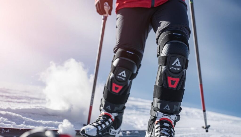 Knee braces designed for skiing