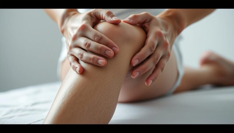 Knee effusion massage techniques