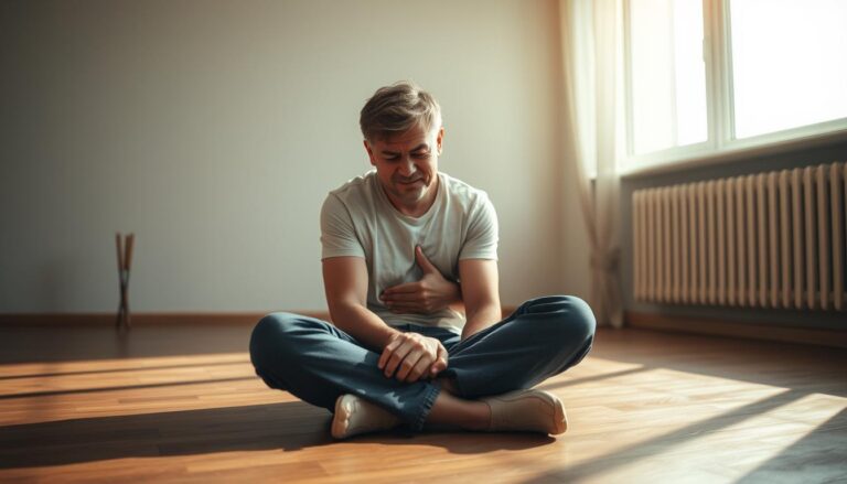 Knee pain after sitting cross-legged