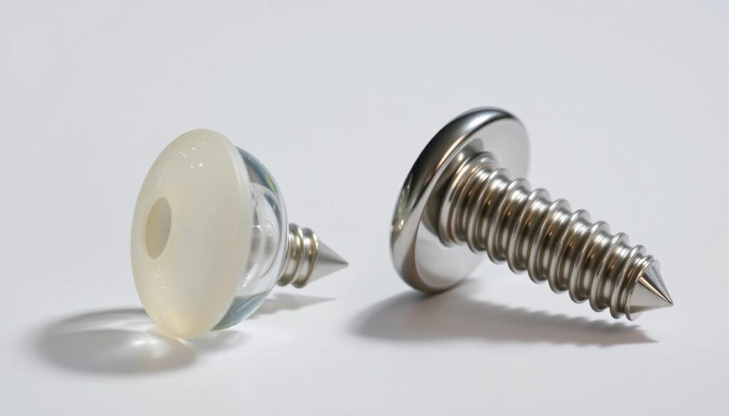 bioabsorbable vs metal screws comparison