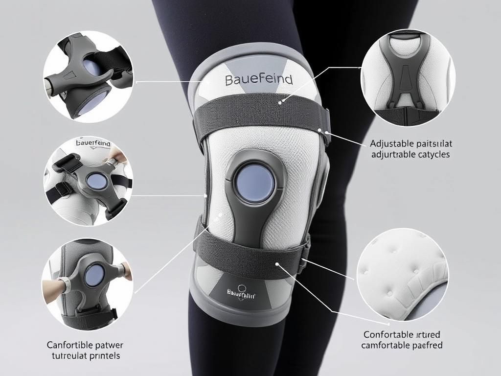 Bauerfeind GenuTrain OA knee brace for osteoarthritis