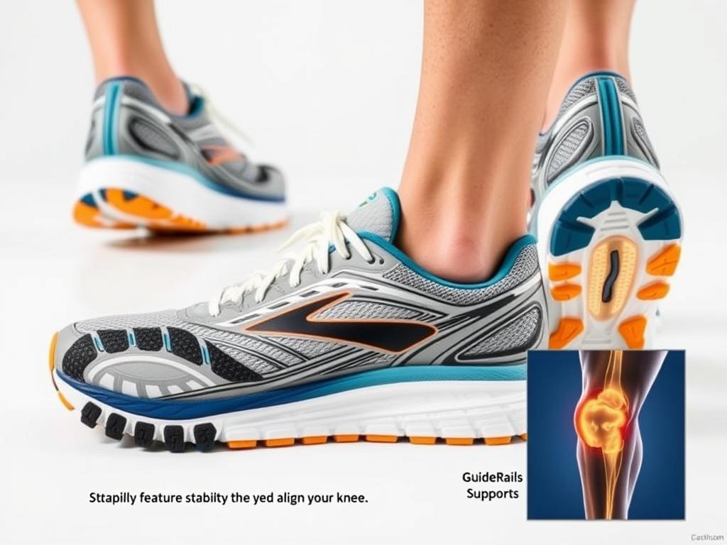 Brooks Adrenaline GTS 23 stability shoes for knee pain relief