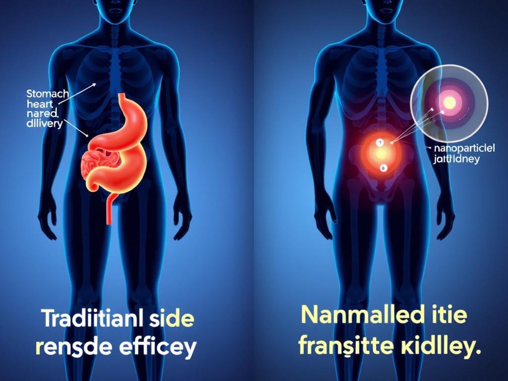 Comparison of traditional NSAID side effects versus nanotechnology-based delivery