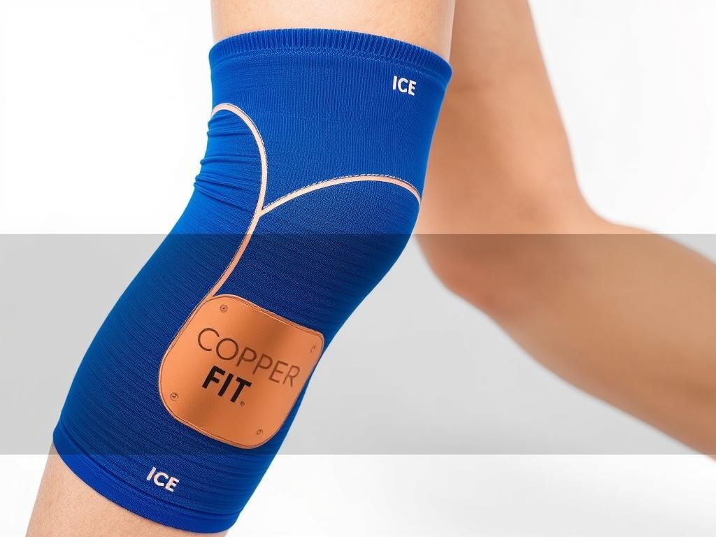 Copper Fit Ice Knee Sleeve
