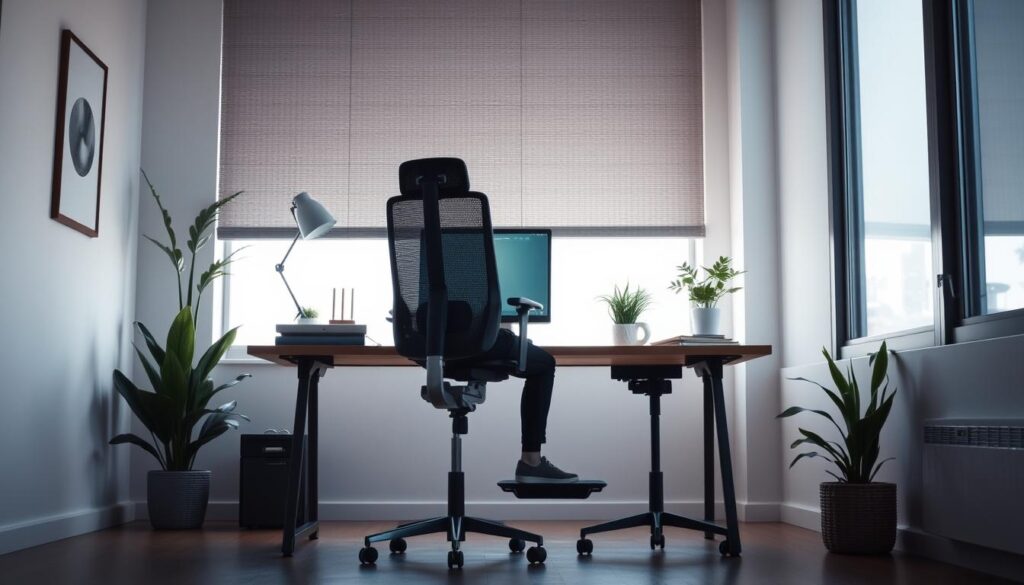 Ergonomic workspace for knee health
