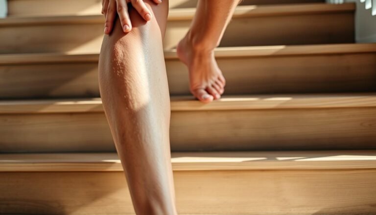 Front of knee pain going down stairs