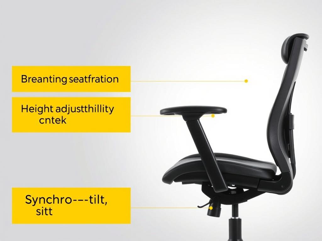 HON Ignition 2.0 Ergonomic Chair with knee-friendly design elements
