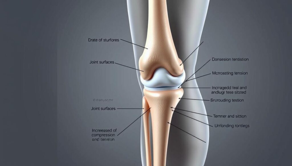 Knee joint stress from sitting positions