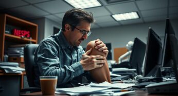 Knee pain after sitting at desk all day