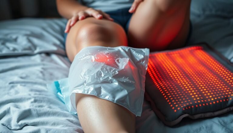 "Knee pain ice or heat better