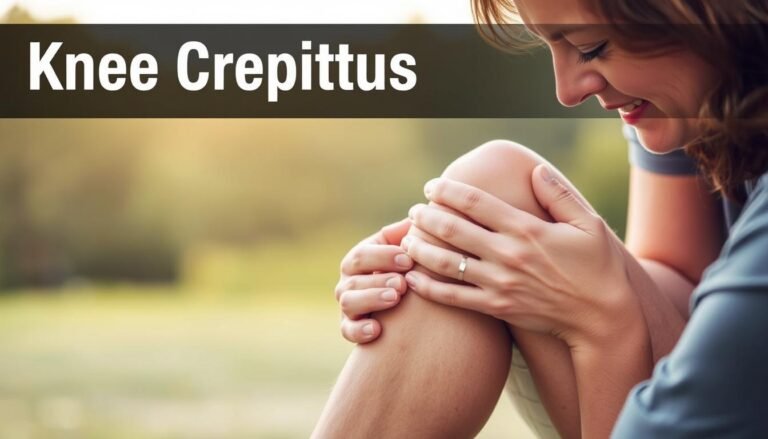 Managing knee crepitus without pain