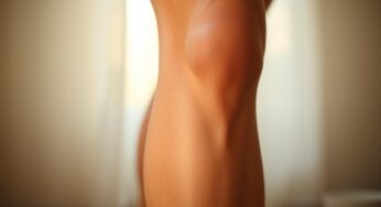 Morning knee stiffness without swelling
