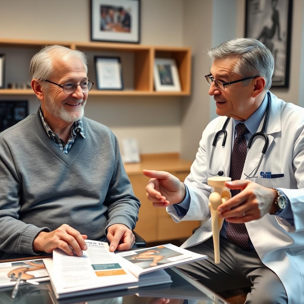 Patient feeling less anxious after watching total knee replacement surgery videos