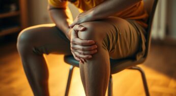 Sharp knee pain when getting up from chair)
