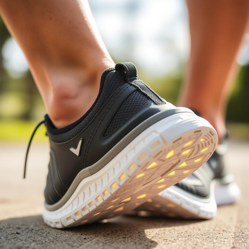 Supportive athletic shoes that help reduce knee pain during exercise
