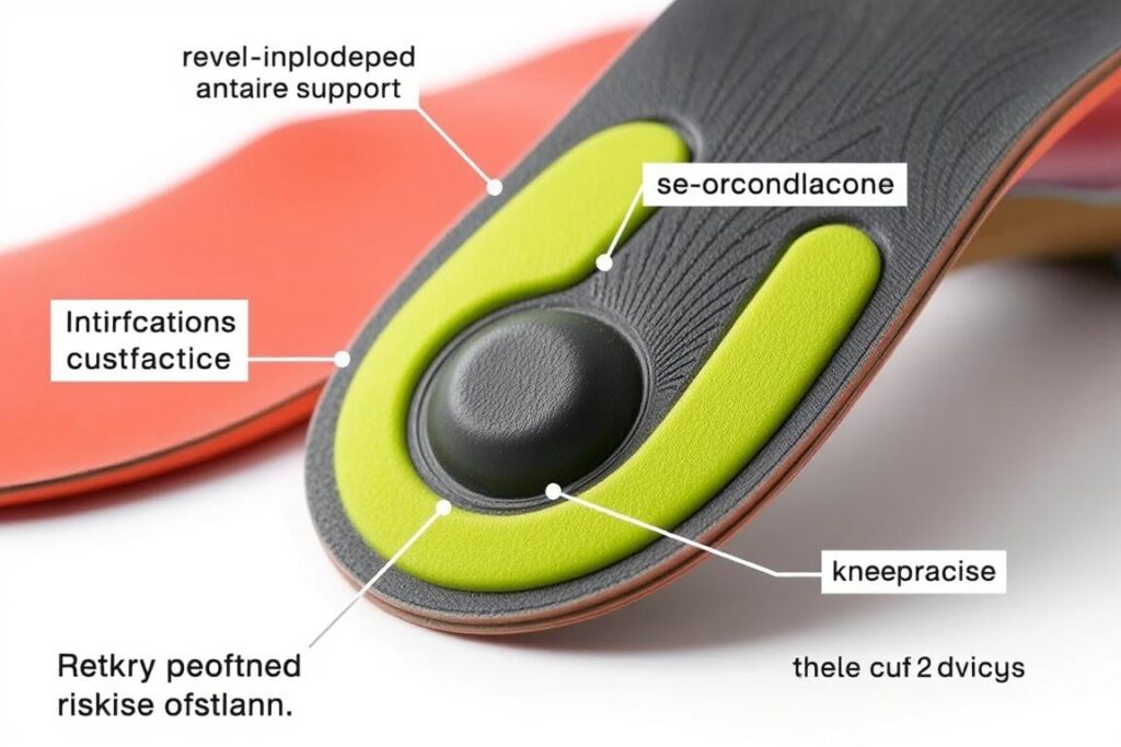 Supportive hiking insoles