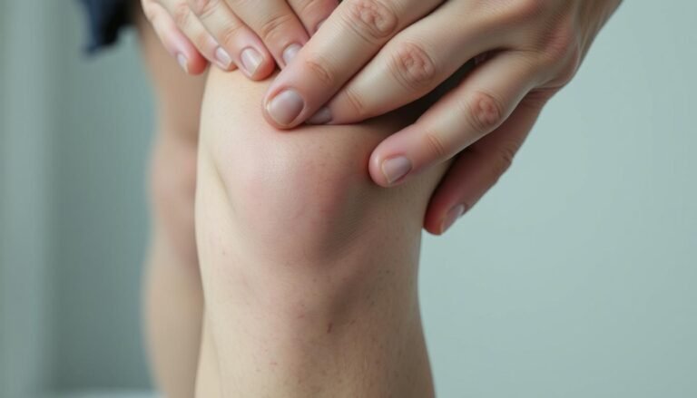 Top of knee cap pain when pressing