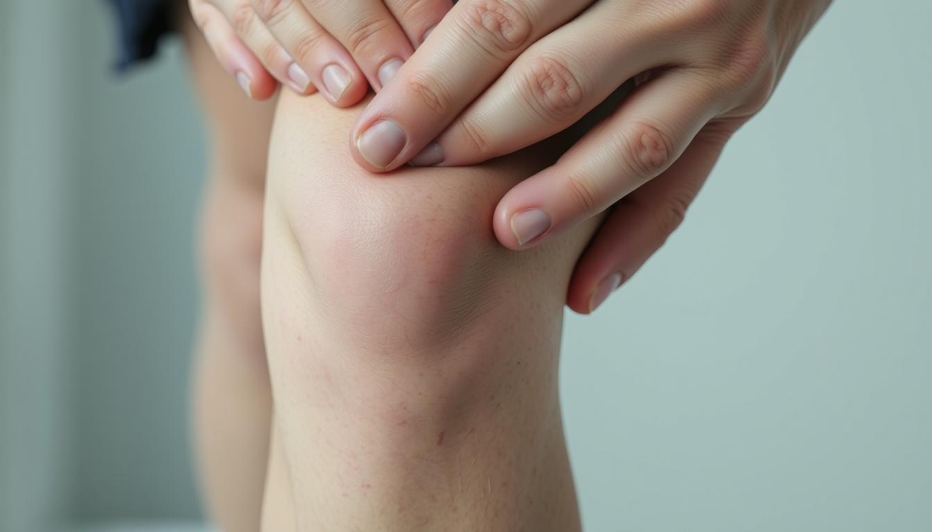 Top of knee cap pain when pressing