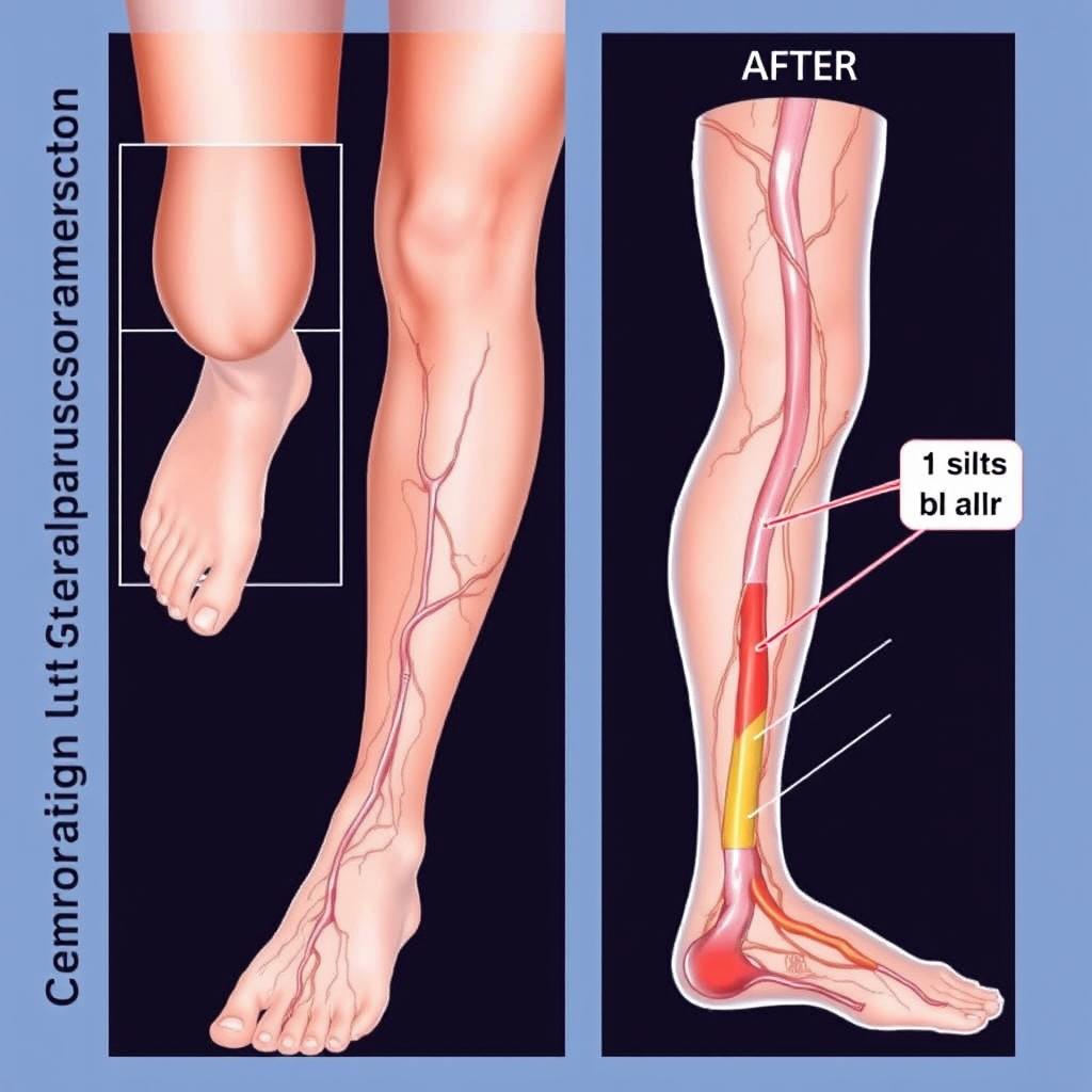 Varicose veins management with women's knee high compression socks