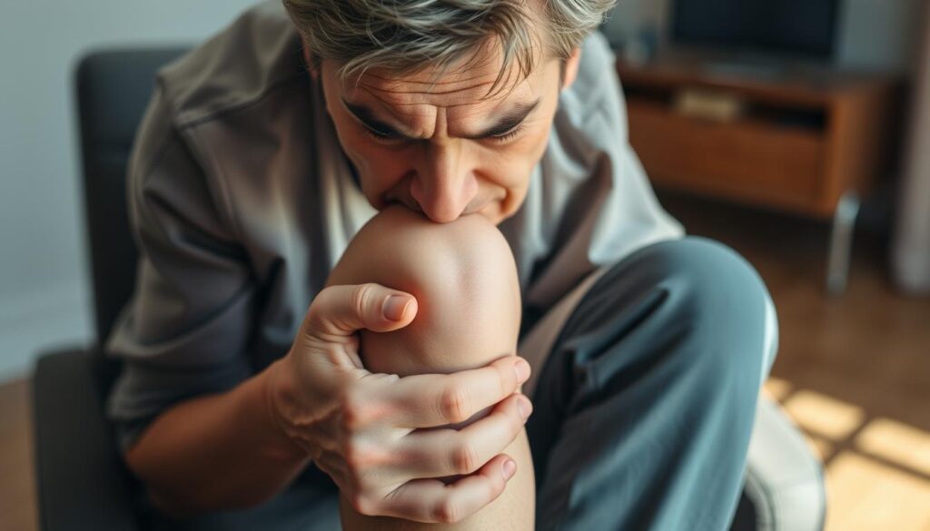 knee pain while sitting