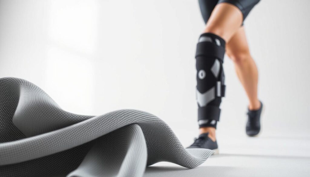 moisture-wicking fabrics for knee support