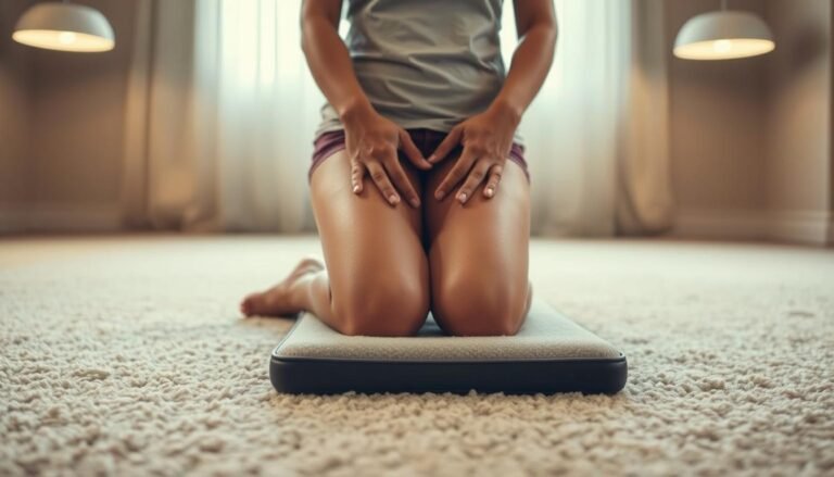 How to reduce knee pressure on carpet