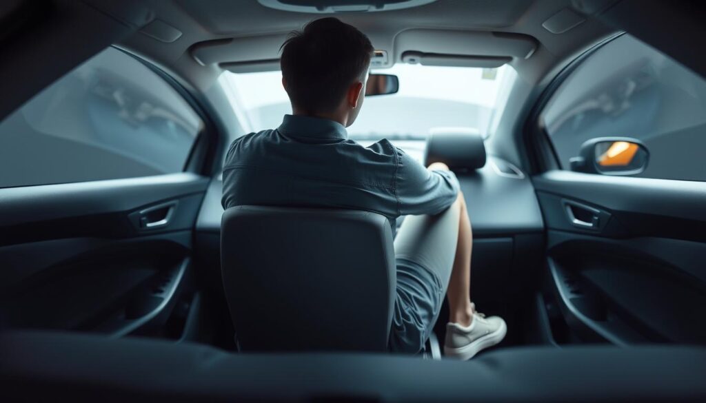 proper driving posture for knee health