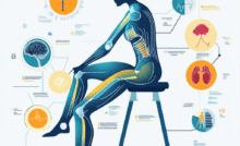 knee pain statistics with visual icons and percentages