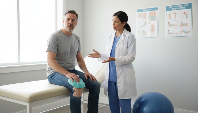 What not to do after knee replacement